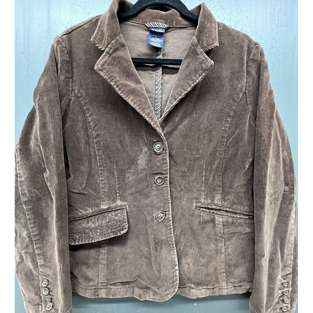 Equipment Brown Bomber Jacket with Corduroy Texture